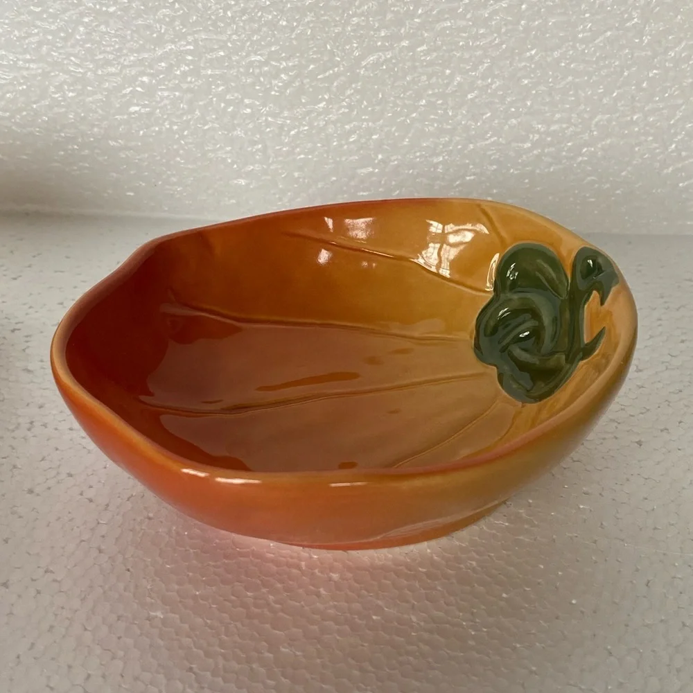 Williams Sonoma Jardin Potager Set Of 4 Hand Painted Vegetable Dipping Bowls